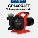 Scheppach GP1400JET je snažna i pouzdana vrtna pumpa namijenjena za navodnjavanje bašte, ispumpavanje vode iz bazena, ribnjaka ili korištenje tehničke vode iz bunara i cisterni.