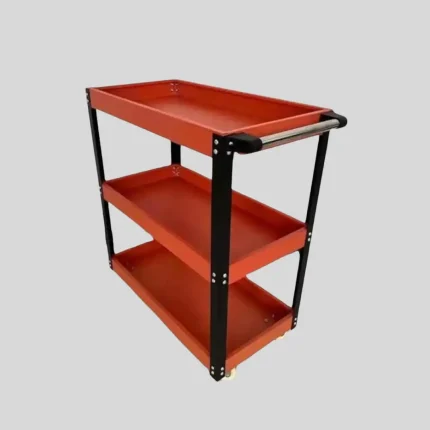 Radna kolica za alat – metalna, 3 nivoa