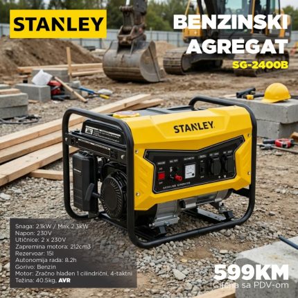 Stanley Benzinski Agregat 2.3kW SG-2400B | Bau Centar BEA