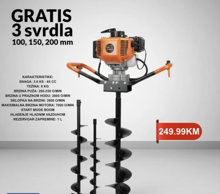 Bušač rupa za zemlju 3.8 KS Bau Centar BEA