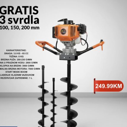 Bušač rupa za zemlju 3.8 KS Bau Centar BEA