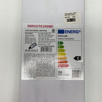 ULIČNA LAMPA 30W 6000K MEGGA
