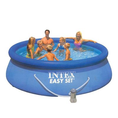 INTEX EASY SET Bazen 244 x 61 cm – Okrugli bazen za dvorište i ljetno osvježenje